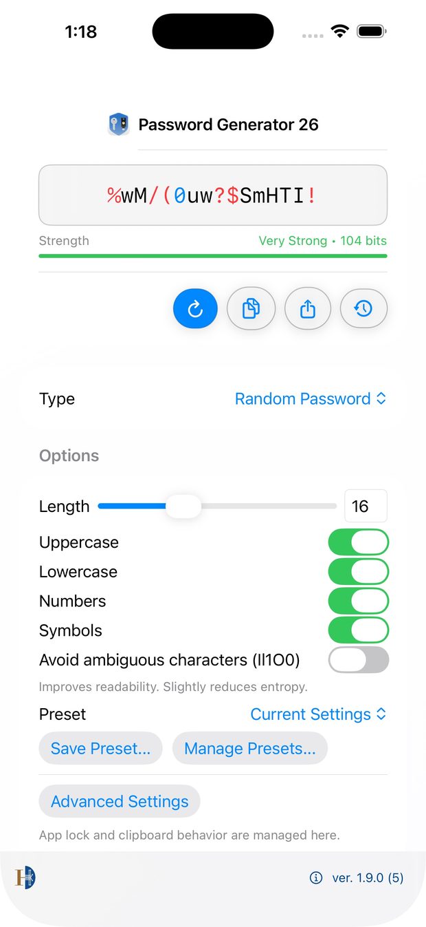 Random password